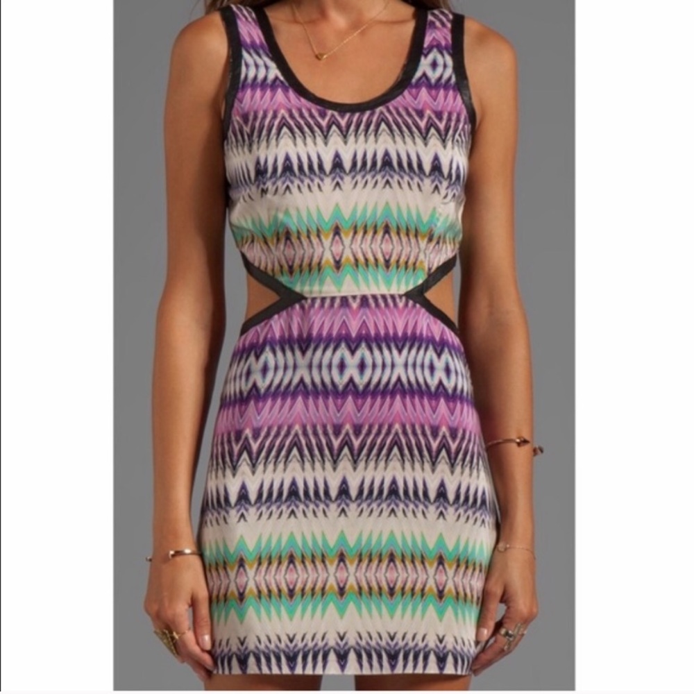 Mini dress with cut outs